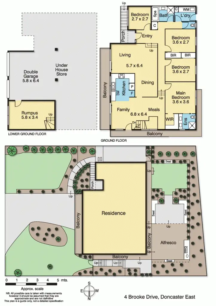 Floorplan of Homely house listing, 4 Brooke Drive, Doncaster East VIC 3109