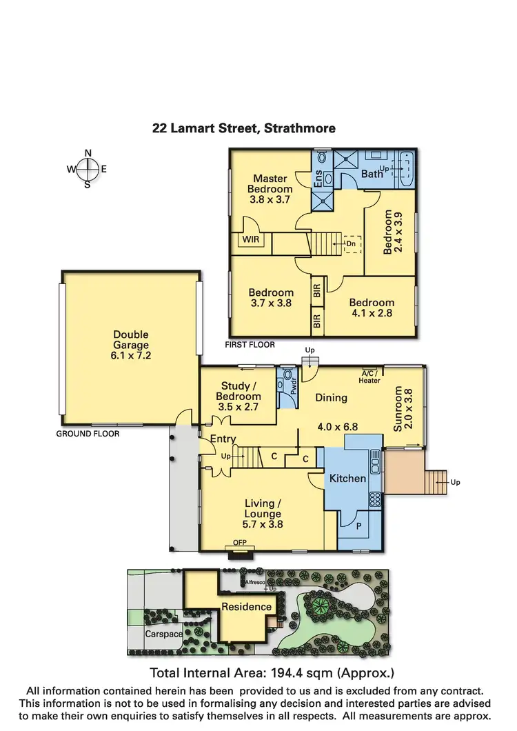 Floorplan of Homely house listing, 22 Lamart Street, Strathmore VIC 3041