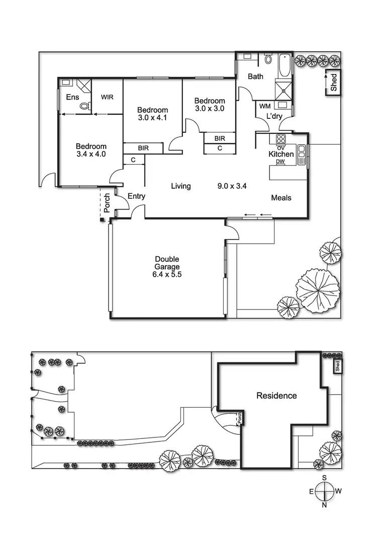 Floorplan of Homely townhouse listing, 2/31 Wheeler Street, Ormond VIC 3204