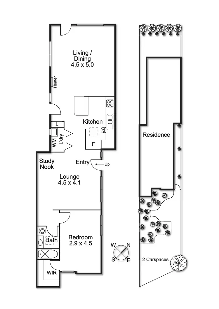 Floorplan of Homely townhouse listing, 9 Railway Avenue, Brighton VIC 3186
