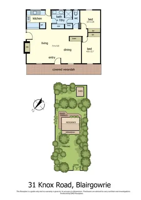 Floorplan of Homely house listing, 31 Knox Road, Blairgowrie VIC 3942