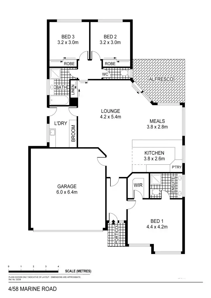 Floorplan of Homely house listing, 4/58 Marnie Road, Strathdale VIC 3550