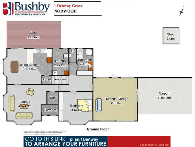 Floorplan of Homely house listing, 1 Denway Grove, Norwood TAS 7250