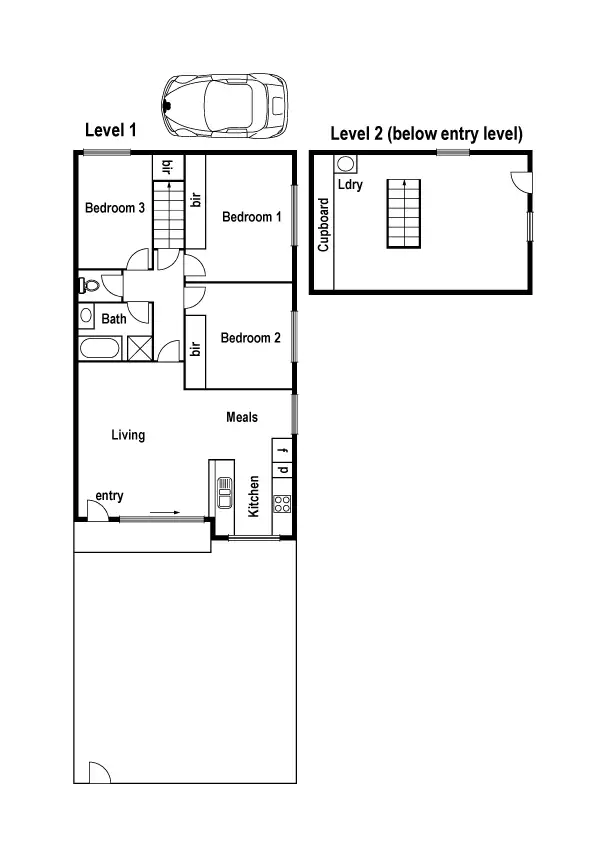 Floorplan of Homely unit listing, 1/39 Hickford Street, Reservoir VIC 3073