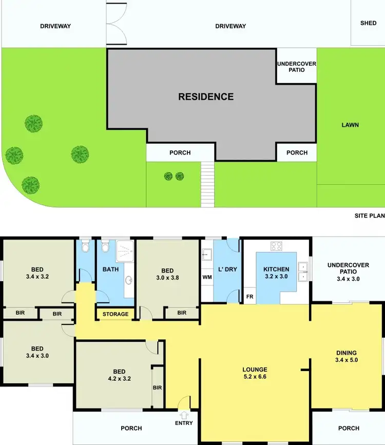 Floorplan of Homely house listing, 2 Nourell Court, Meadow Heights VIC 3048