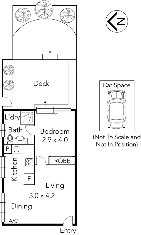 Floorplan of Homely apartment listing, 1/6 Arthur Street, Fairfield VIC 3078