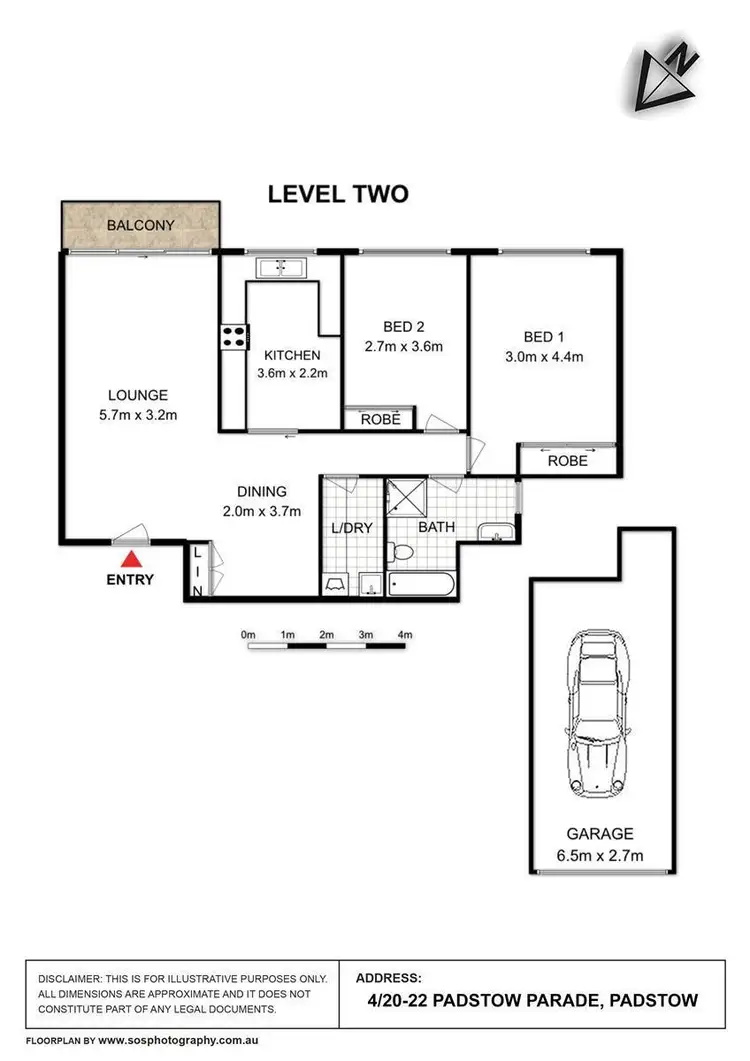 Floorplan of Homely apartment listing, 4/20-22 Padstow Parade, Padstow NSW 2211