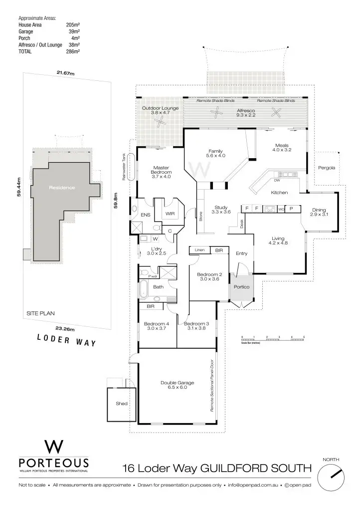 Floorplan of Homely house listing, 16 Loder Way, South Guildford WA 6055