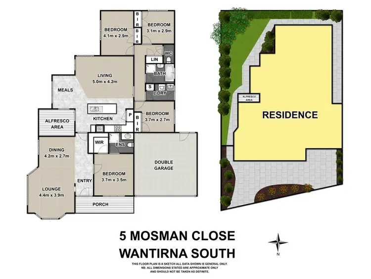 Floorplan of Homely house listing, 5 Mosman Close, Wantirna South VIC 3152