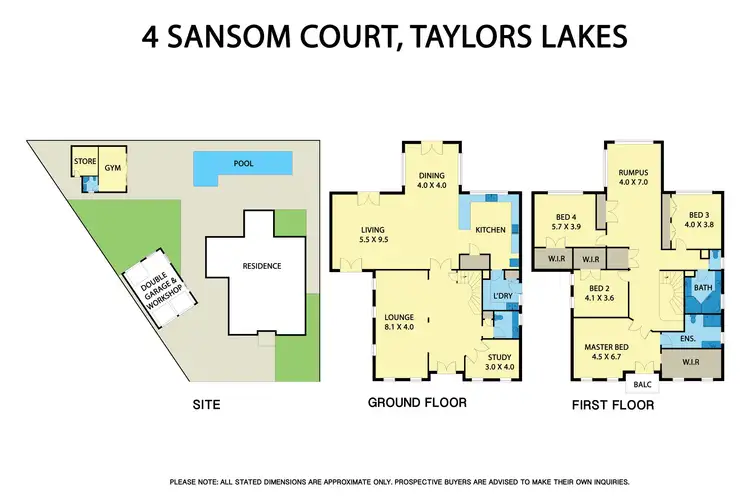 Floorplan of Homely house listing, 4 Sansom Court, Taylors Lakes VIC 3038