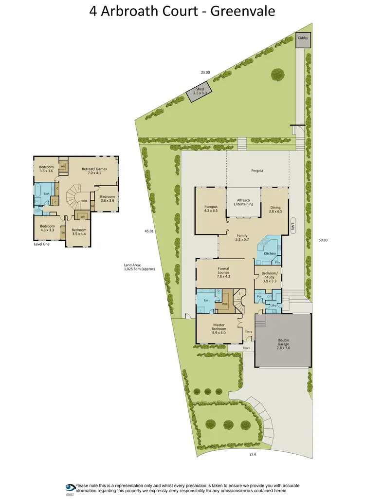 Floorplan of Homely house listing, 4 Arbroath Court, Greenvale VIC 3059