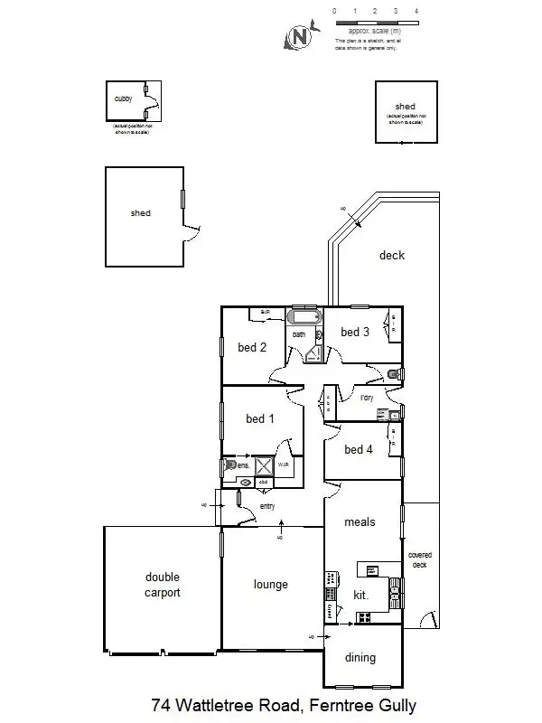 Floorplan of Homely house listing, 74 Wattletree Road, Ferntree Gully VIC 3156