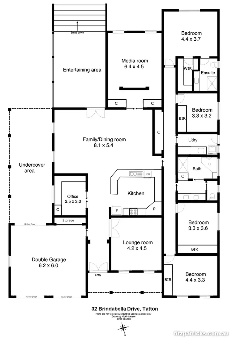 Floorplan of Homely house listing, 32 Brindabella Drive, Tatton NSW 2650