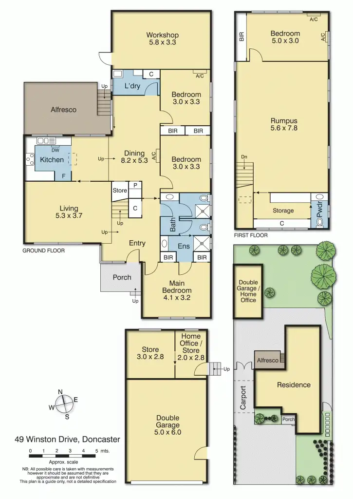 Floorplan of Homely house listing, 49 Winston Drive, Doncaster VIC 3108