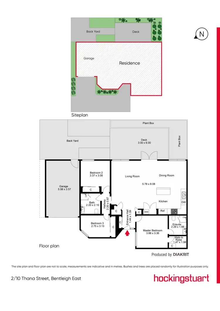 Floorplan of Homely townhouse listing, 2/10 Thana Street, Bentleigh East VIC 3165