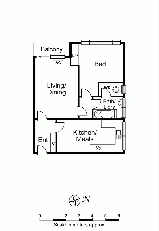 Floorplan of Homely apartment listing, 5/42 Tranmere Avenue, Carnegie VIC 3163
