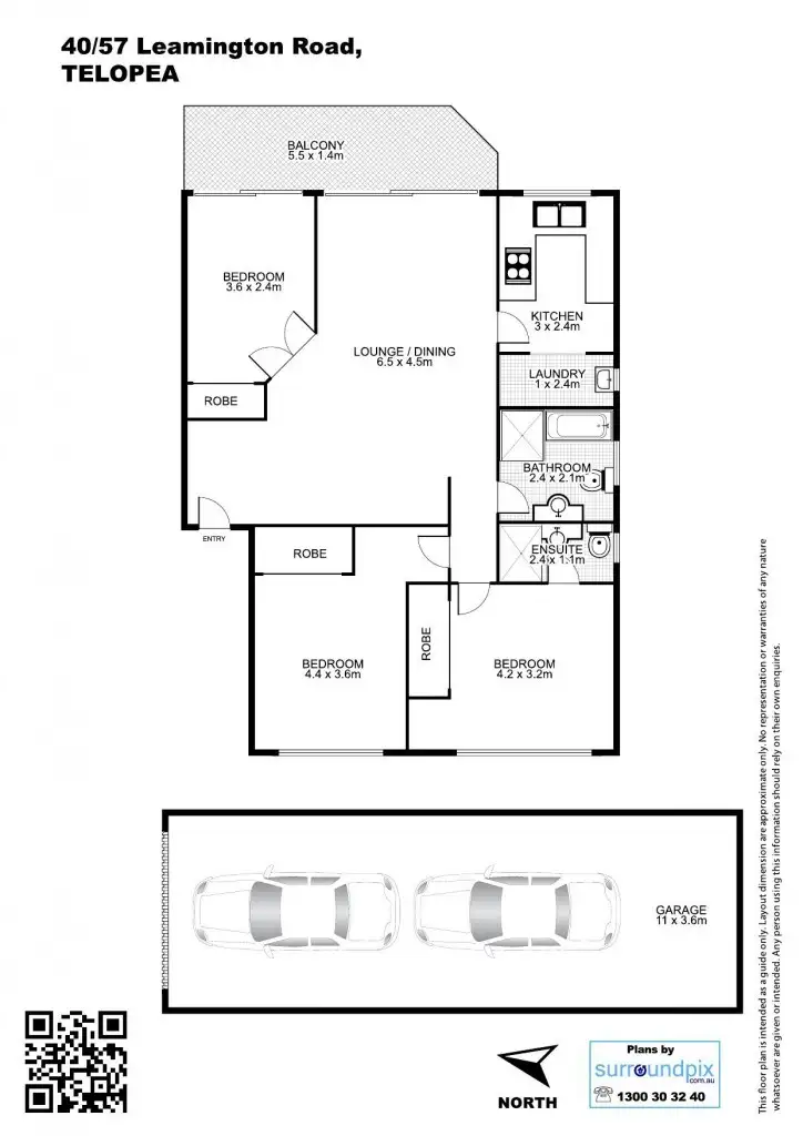 Floorplan of Homely apartment listing, 40/57 Leamington Road, Telopea NSW 2117