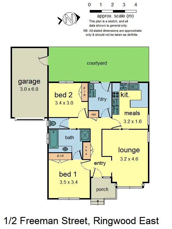 Floorplan of Homely unit listing, 1/2 Freeman Street, Ringwood East VIC 3135