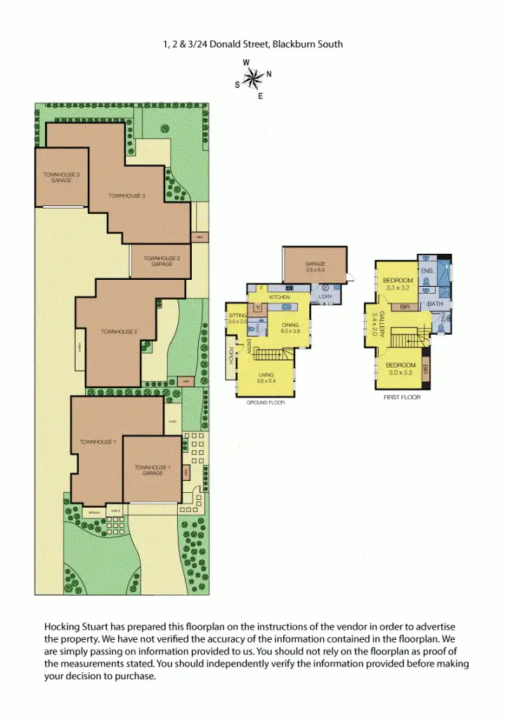 Floorplan of Homely townhouse listing, 2/24 Donald Street, Blackburn South VIC 3130