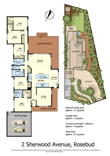 Floorplan of Homely house listing, 2 Sherwood Avenue, Rosebud VIC 3939