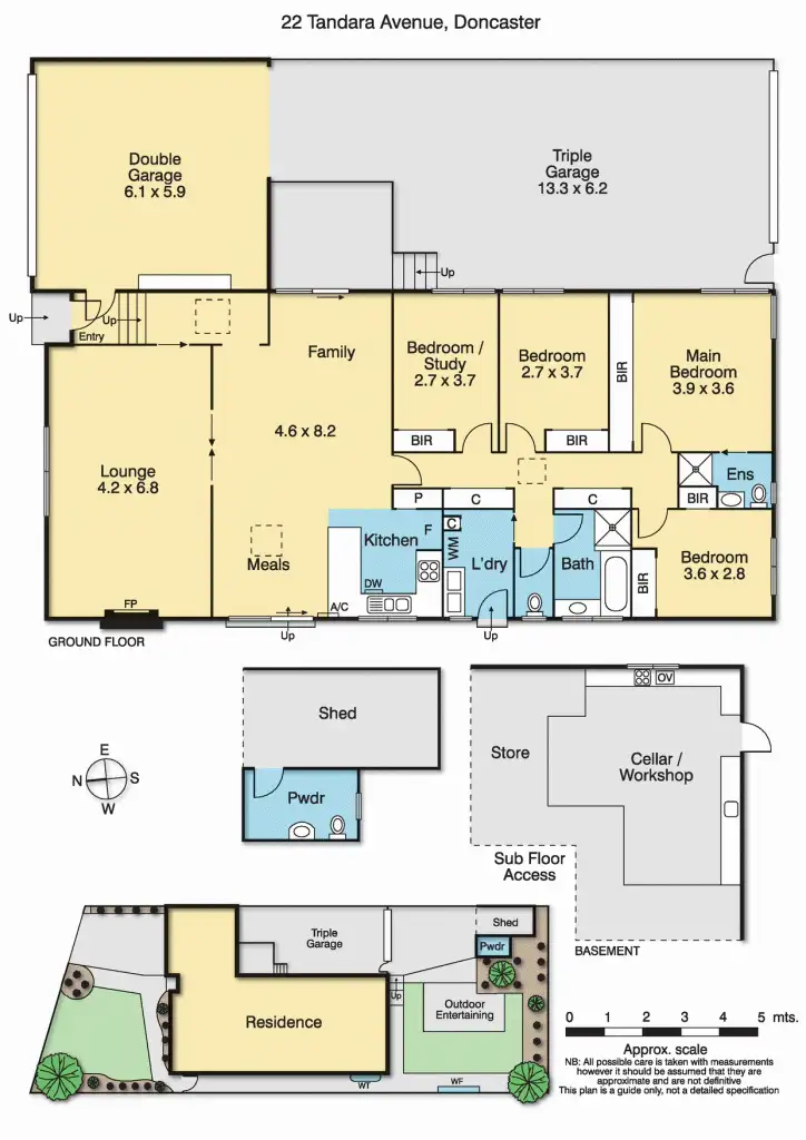 Floorplan of Homely house listing, 22 Tandara Avenue, Doncaster VIC 3108