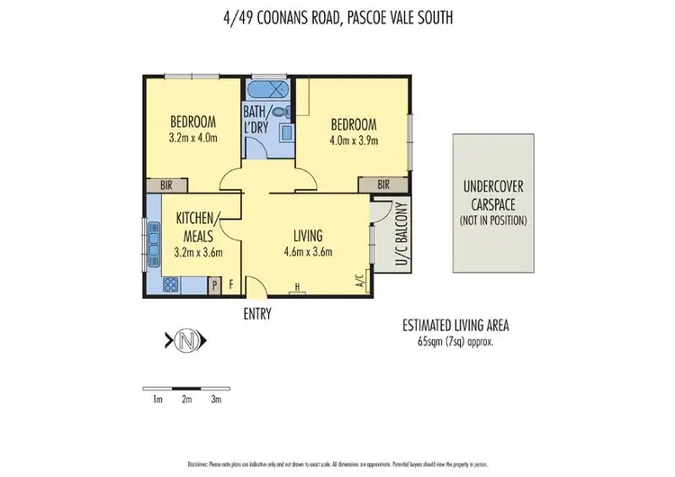 Floorplan of Homely apartment listing, 4/49 Coonans Road, Pascoe Vale South VIC 3044