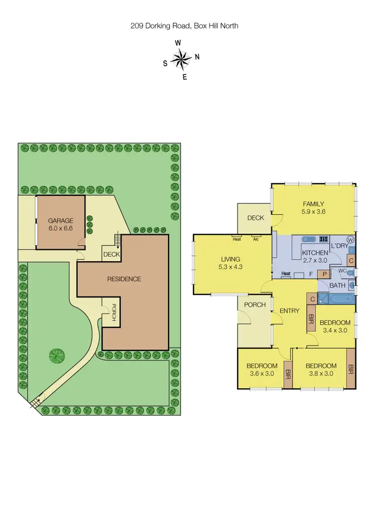 Floorplan of Homely house listing, 209 Dorking Road, Box Hill North VIC 3129