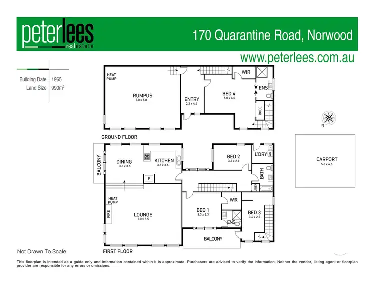 Floorplan of Homely house listing, 170 Quarantine Road, Norwood TAS 7250