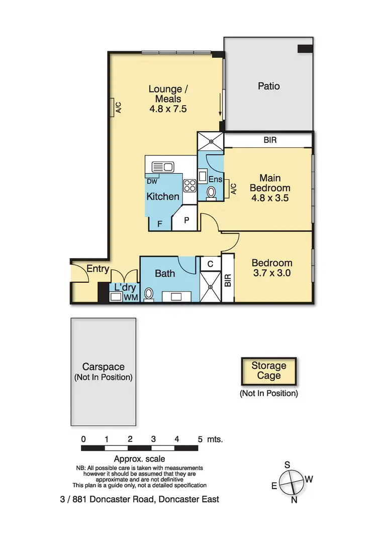 Floorplan of Homely apartment listing, 3/881 Doncaster Road, Doncaster East VIC 3109