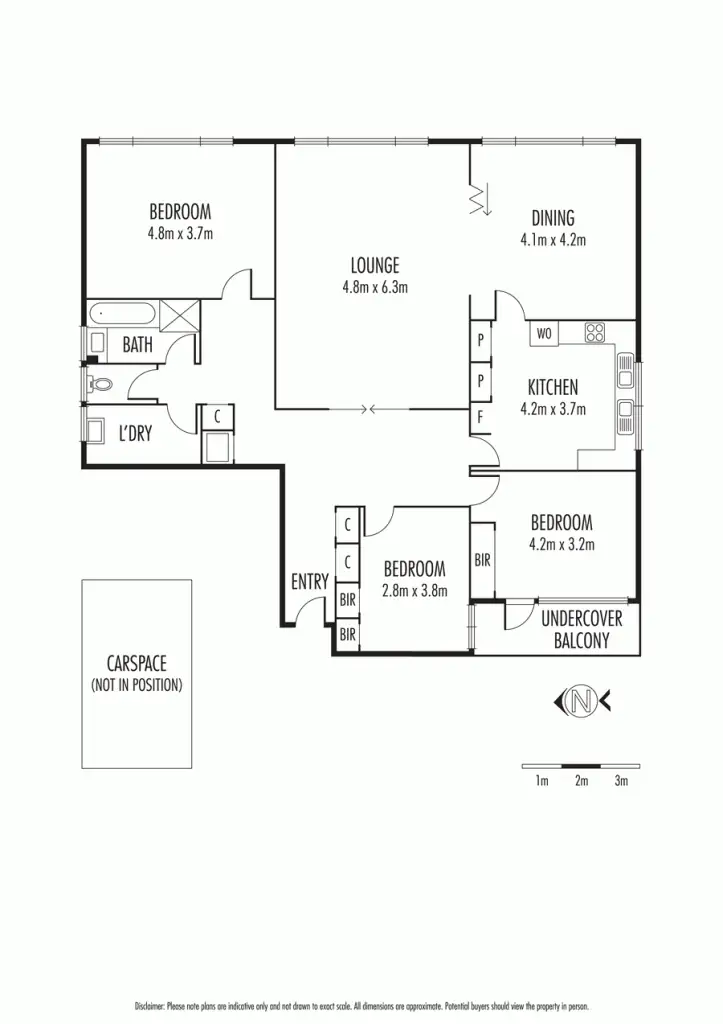 Floorplan of Homely apartment listing, 3/97 Westbury Street, St Kilda East VIC 3183
