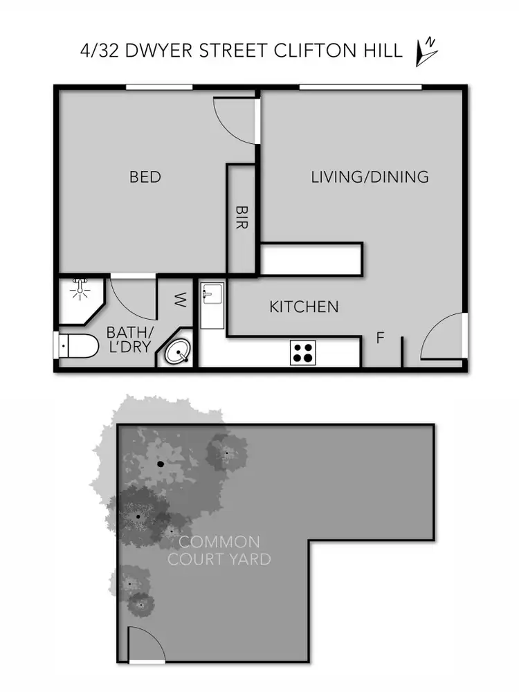 Floorplan of Homely unit listing, 4/32 Dwyer Street, Clifton Hill VIC 3068