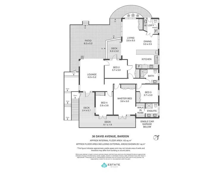 Floorplan of Homely house listing, 36 David Avenue, Bardon QLD 4065