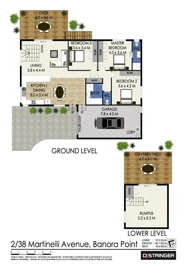 Floorplan of Homely semi-detached listing, 2/38 Martinelli Avenue, Banora Point NSW 2486