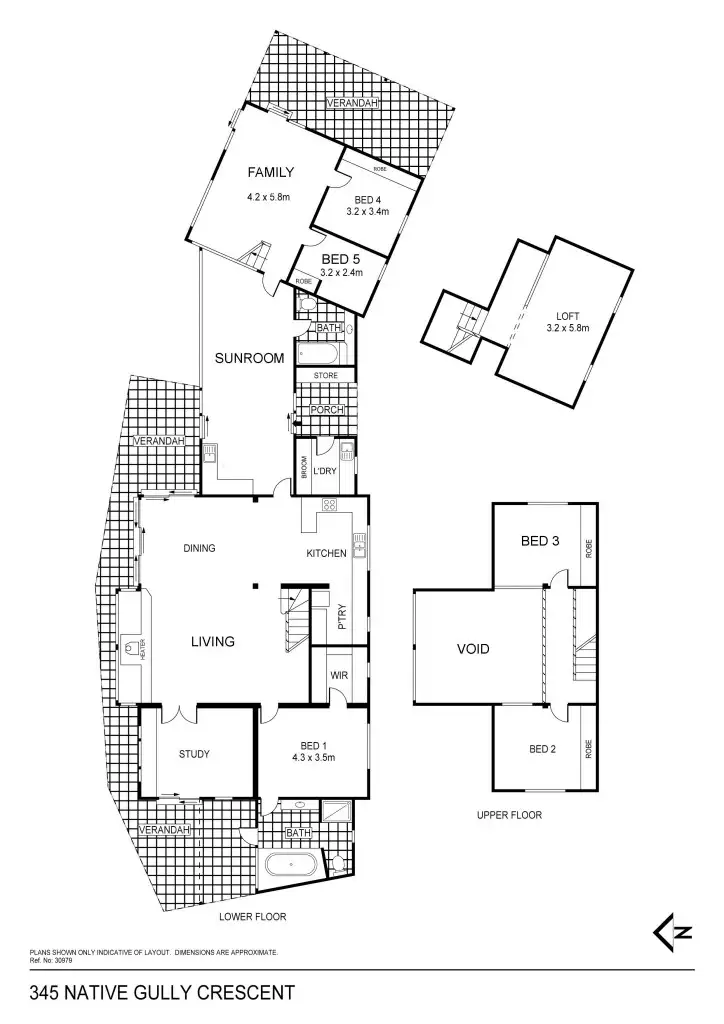 Floorplan of Homely house listing, 345 Native Gully Crescent, Eppalock VIC 3551