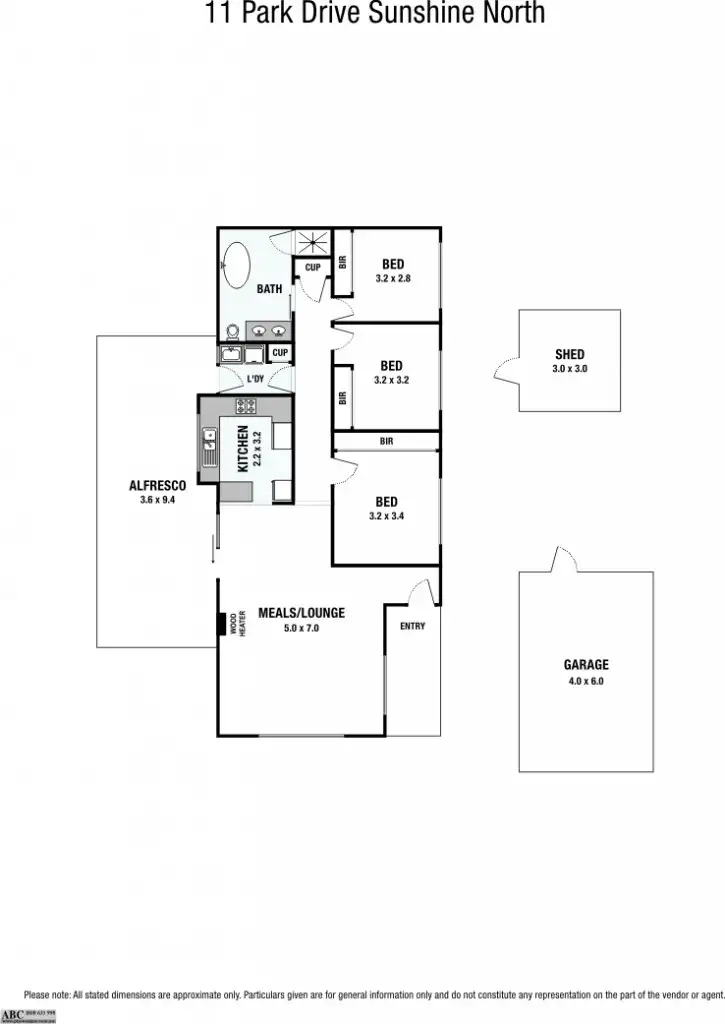 Floorplan of Homely house listing, 11 Park Drive, Sunshine North VIC 3020
