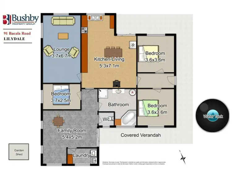 Floorplan of Homely house listing, 91 Bacala Road, Lilydale TAS 7268