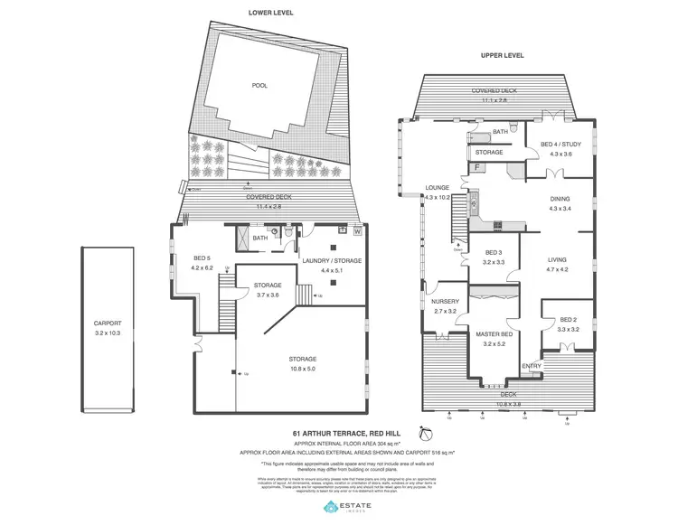 Floorplan of Homely house listing, 61 Arthur Terrace, Red Hill QLD 4059