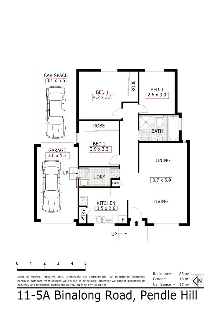 Floorplan of Homely villa listing, 11/5A Binalong Rd, Pendle Hill NSW 2145