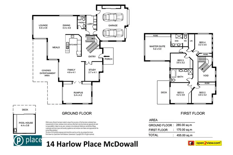 Floorplan of Homely house listing, 14 Harlow Place, Mcdowall QLD 4053