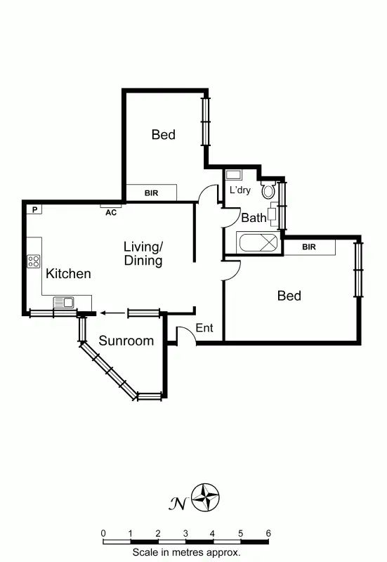 Floorplan of Homely apartment listing, 18/58 The Avenue, Prahran VIC 3181