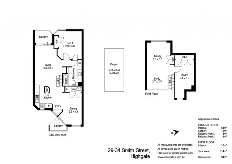 Floorplan of Homely apartment listing, 29/34 Smith Street, Highgate WA 6003