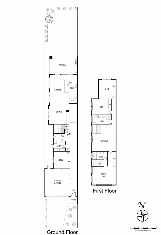 Floorplan of Homely townhouse listing, 5A Marquis Road, Bentleigh VIC 3204