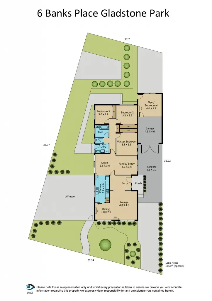 Floorplan of Homely house listing, 6 Banks Place, Gladstone Park VIC 3043