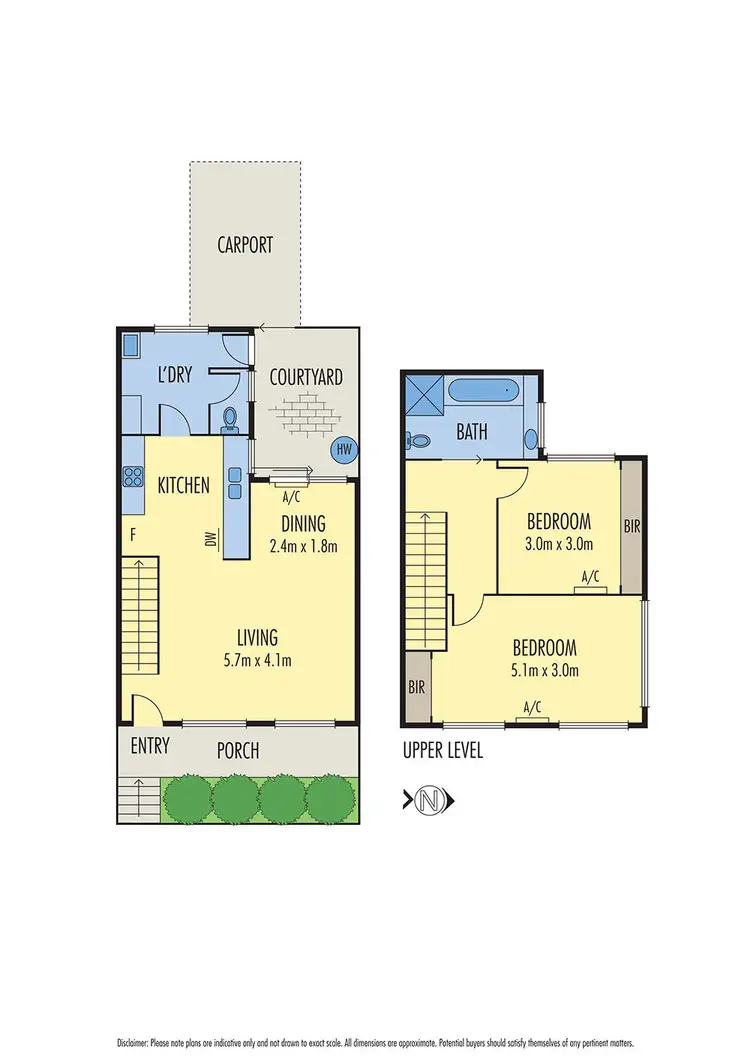Floorplan of Homely townhouse listing, 9 Emerald Street, Geelong West VIC 3218