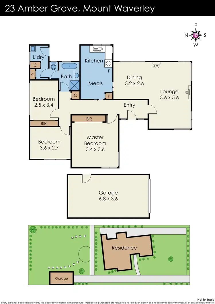 Floorplan of Homely house listing, 23 Amber Grove, Mount Waverley VIC 3149