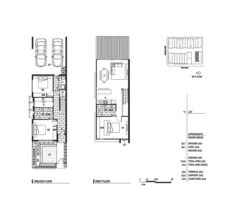 Floorplan of Homely townhouse listing, 14/22 French Avenue, Northcote VIC 3070