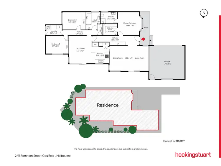 Floorplan of Homely townhouse listing, 2/11 Farnham Street, Caulfield VIC 3162