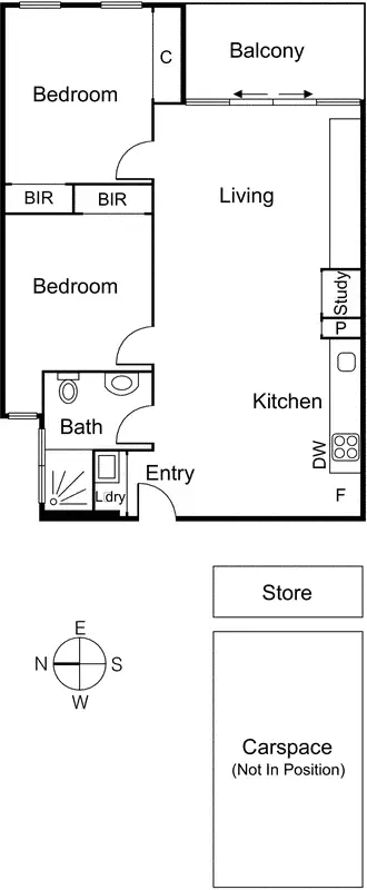 Floorplan of Homely unit listing, 4.02/46 Cambridge Street, Collingwood VIC 3066