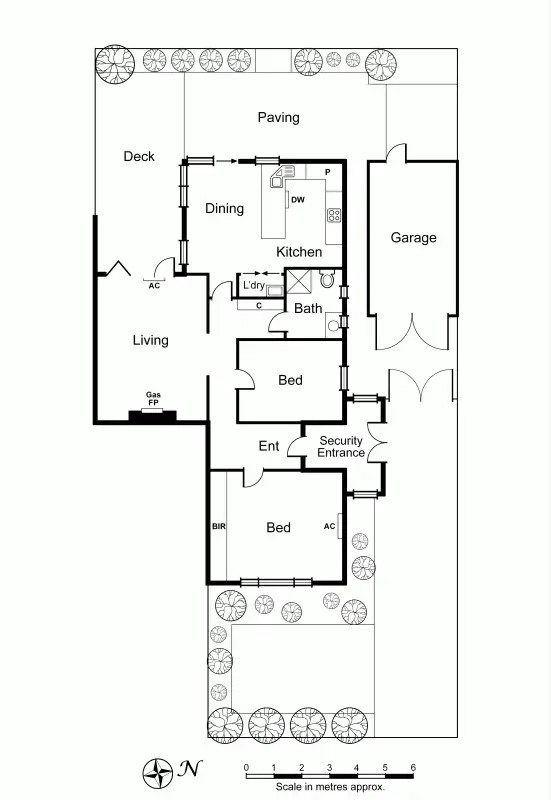Floorplan of Homely semi-detached listing, 2 Kokaribb Road, Carnegie VIC 3163