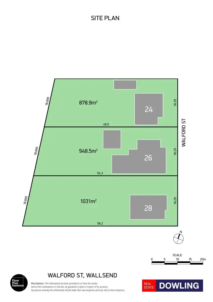 Floorplan of Homely house listing, 24 Walford Street, Wallsend NSW 2287